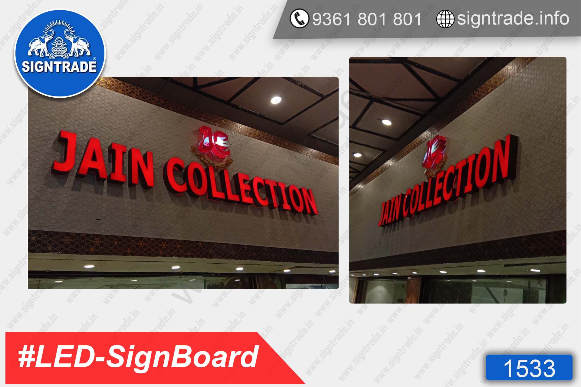 Jain Collection, T-Nagar, Chennai - SIGNTRADE - Acrylic ACP, LED Sign Board Manufacturers in Chennai