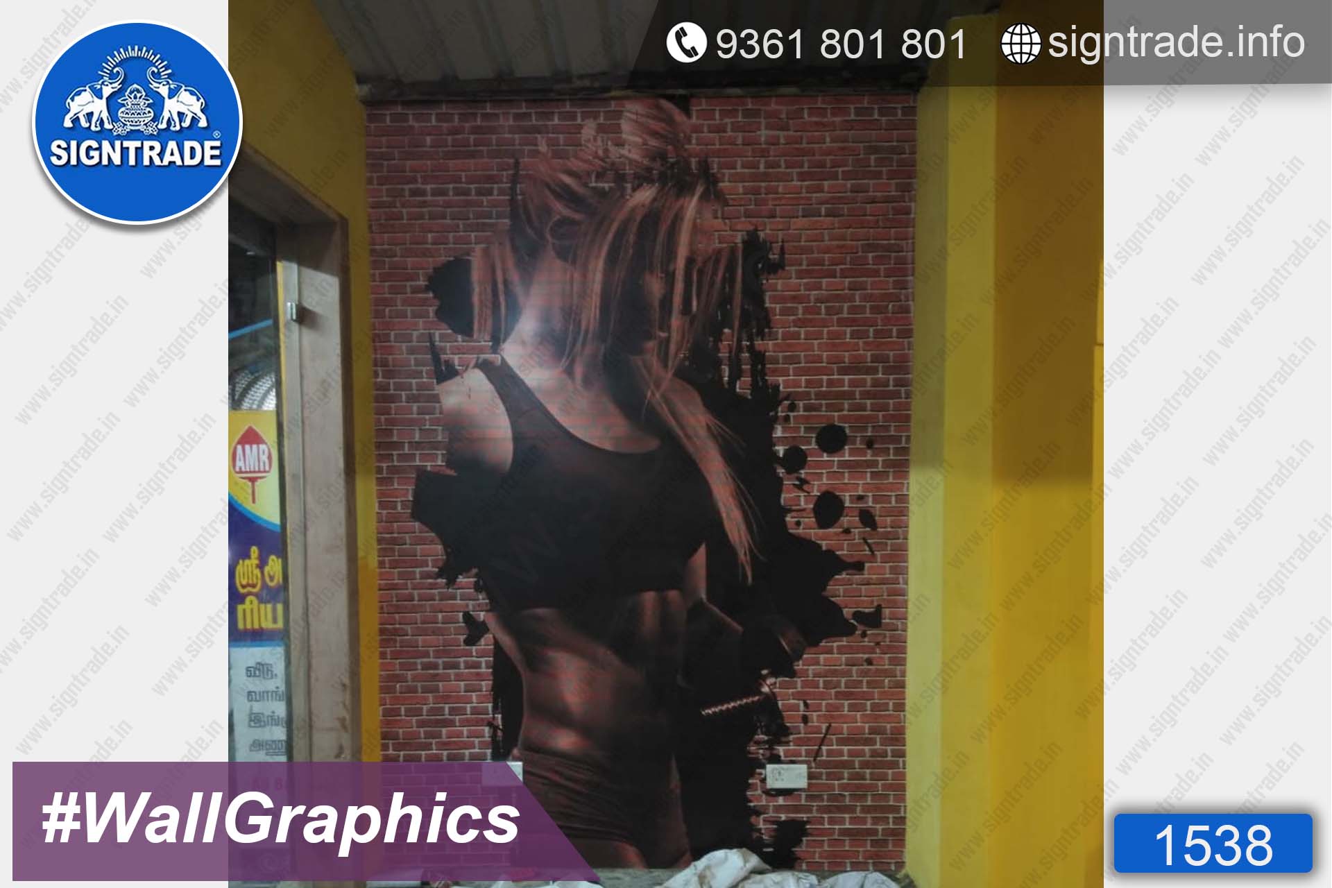 Global Gym - Chennai - SIGNTRADE - Wall Graphics - Vinyl Graphics on Wall - Digital Printing Services in Chennai