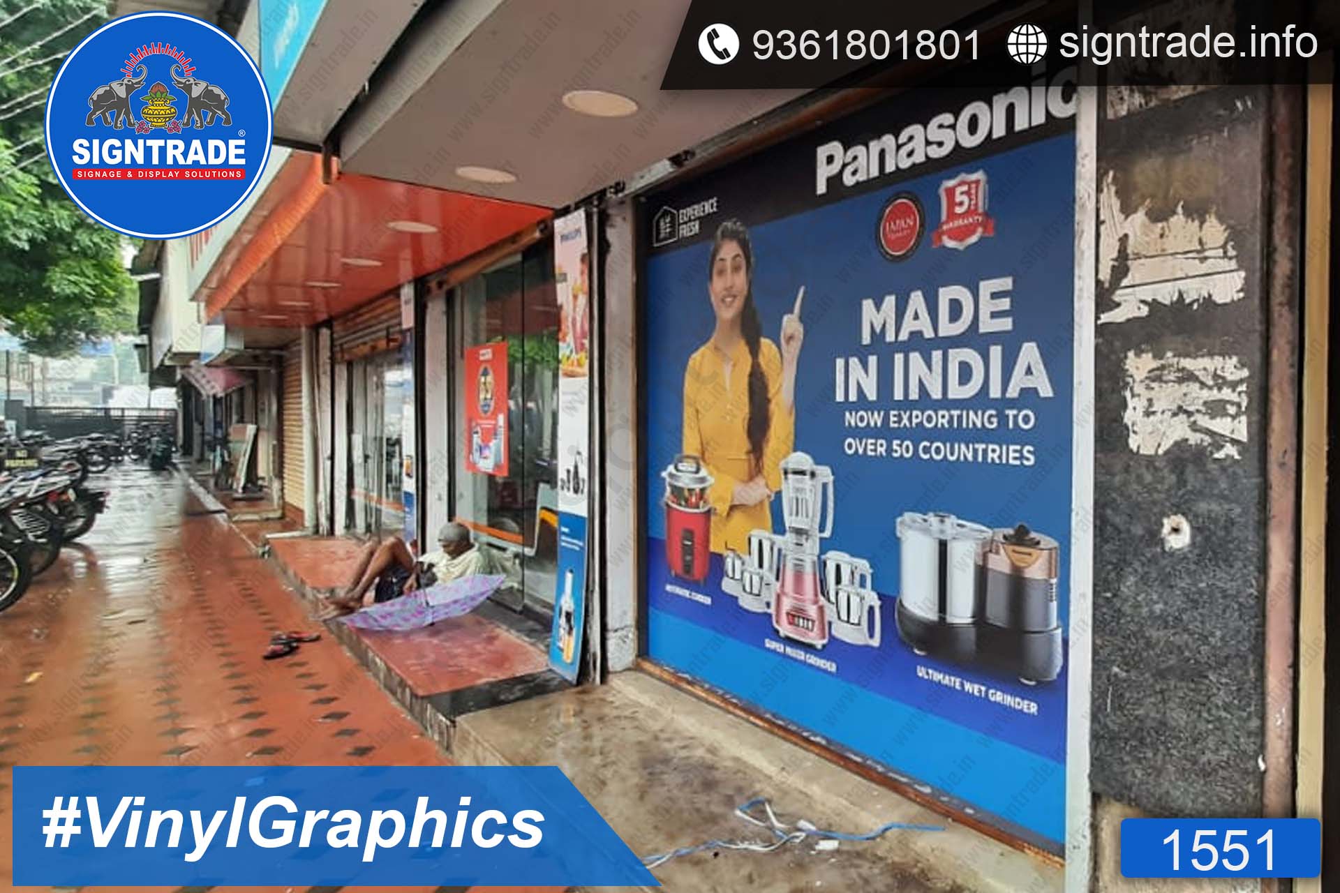 Panasonic, Mylapore, Chennai - SIGNTRADE - Door Graphics, Vinyl Graphics, Vinyl Printing Service in Chennai