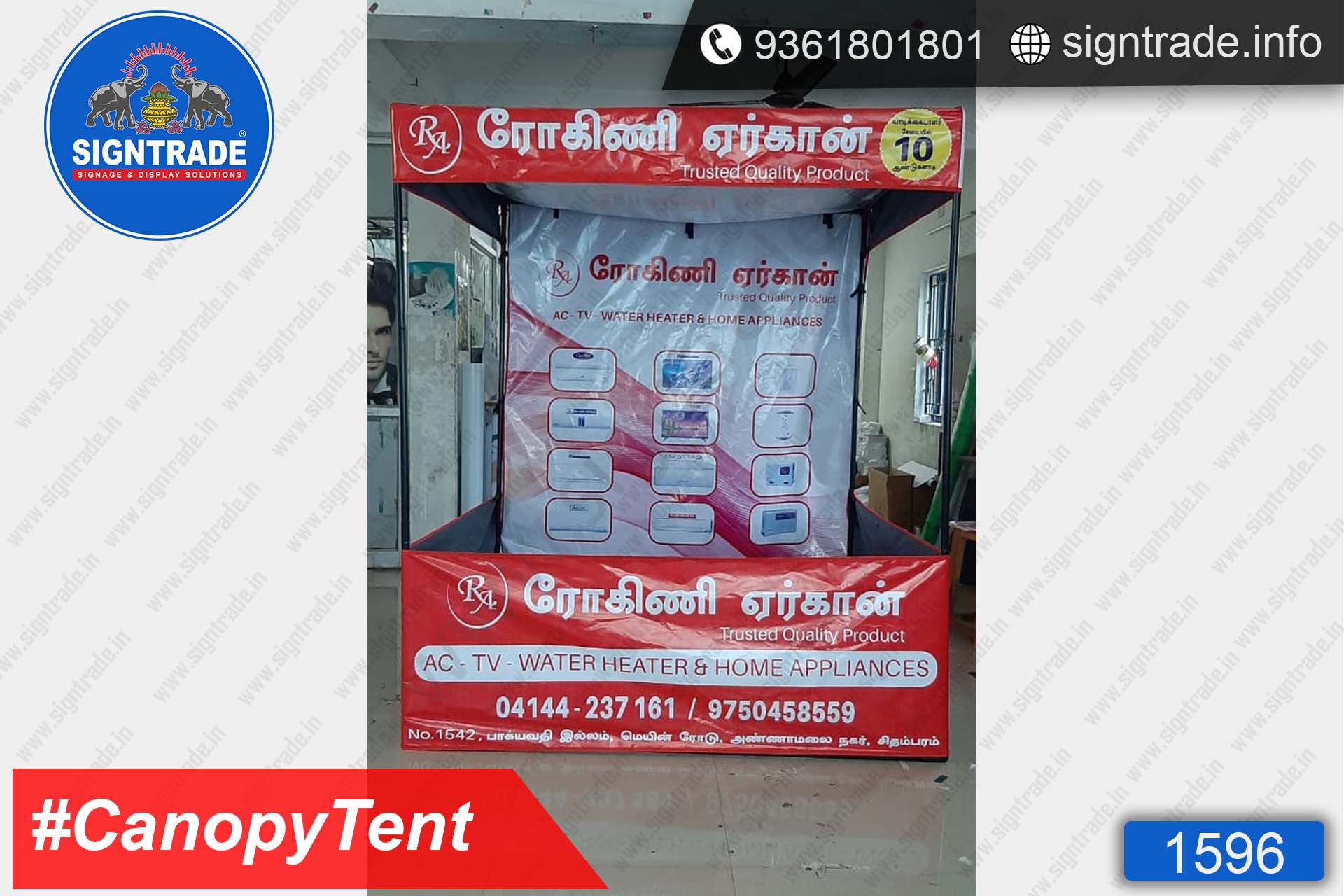 Rogini Aircon - SIGNTRADE - Canopy Tent Manufactures in Chennai