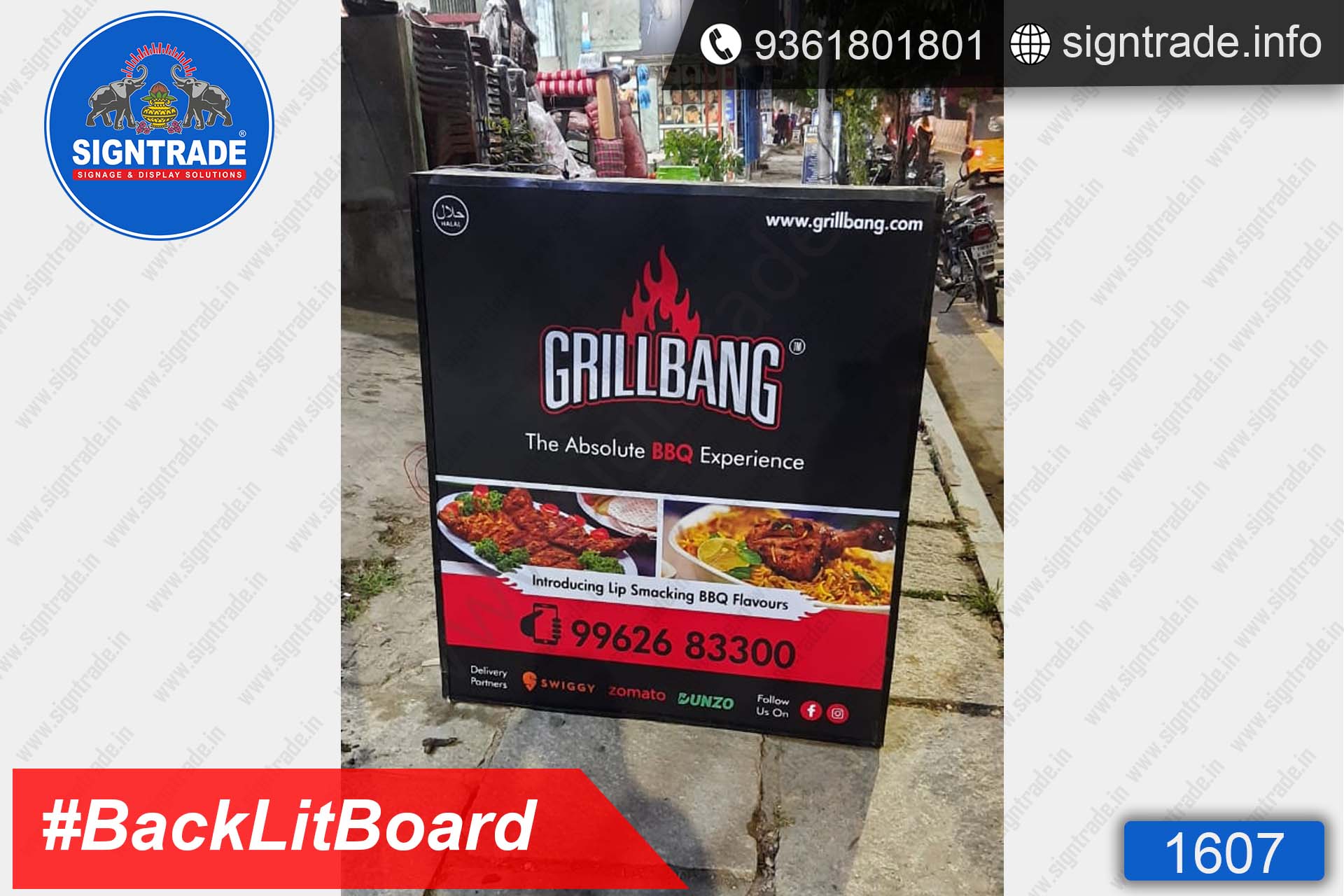 GrillBang, Madipakkam, Chennai - SIGNTRADE - Digital Flex Printing Service - Backlit Flex Board Manufacturers in Chennai