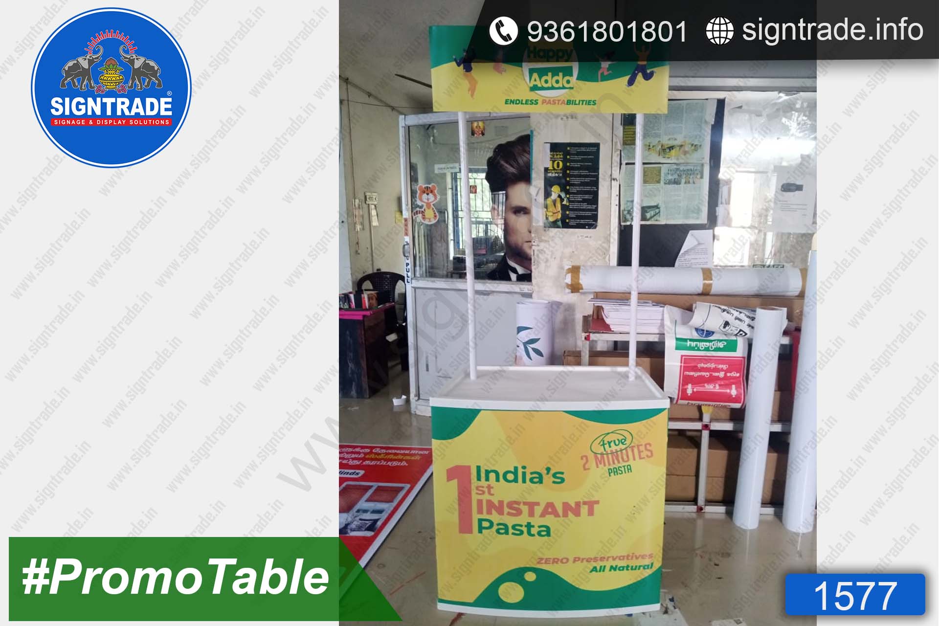 Adda Instant Pasta - SIGNTRADE - Promotional Table Manufactures in Chennai
