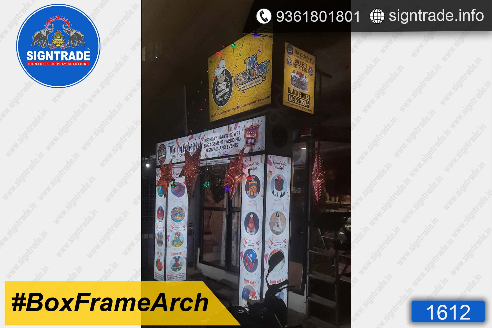 Bakery Shop - SIGNTRADE - Promotional Backlit Box Frame Arch Manufacturers in Chennai