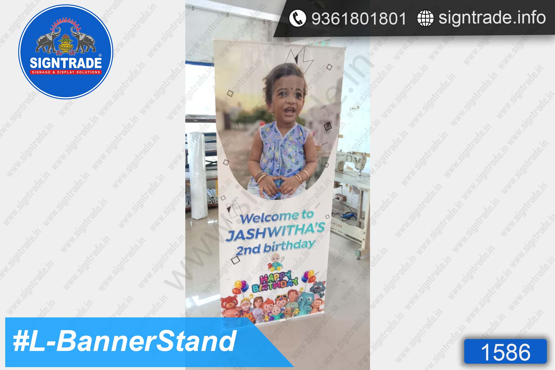 Happy Birthday - L Standee - SIGNTRADE - Banner Stand Manufacturers in Chennai