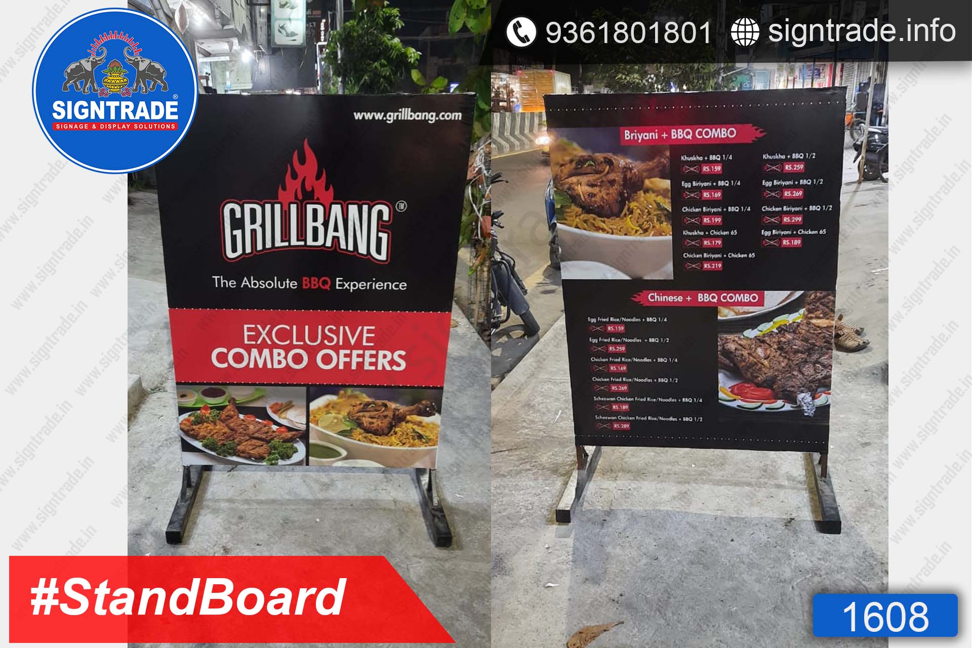 GrillBang, Madipakkam, Chennai - SIGNTRADE - Stand Up Flex Board - Digital Printing Services in Chennai