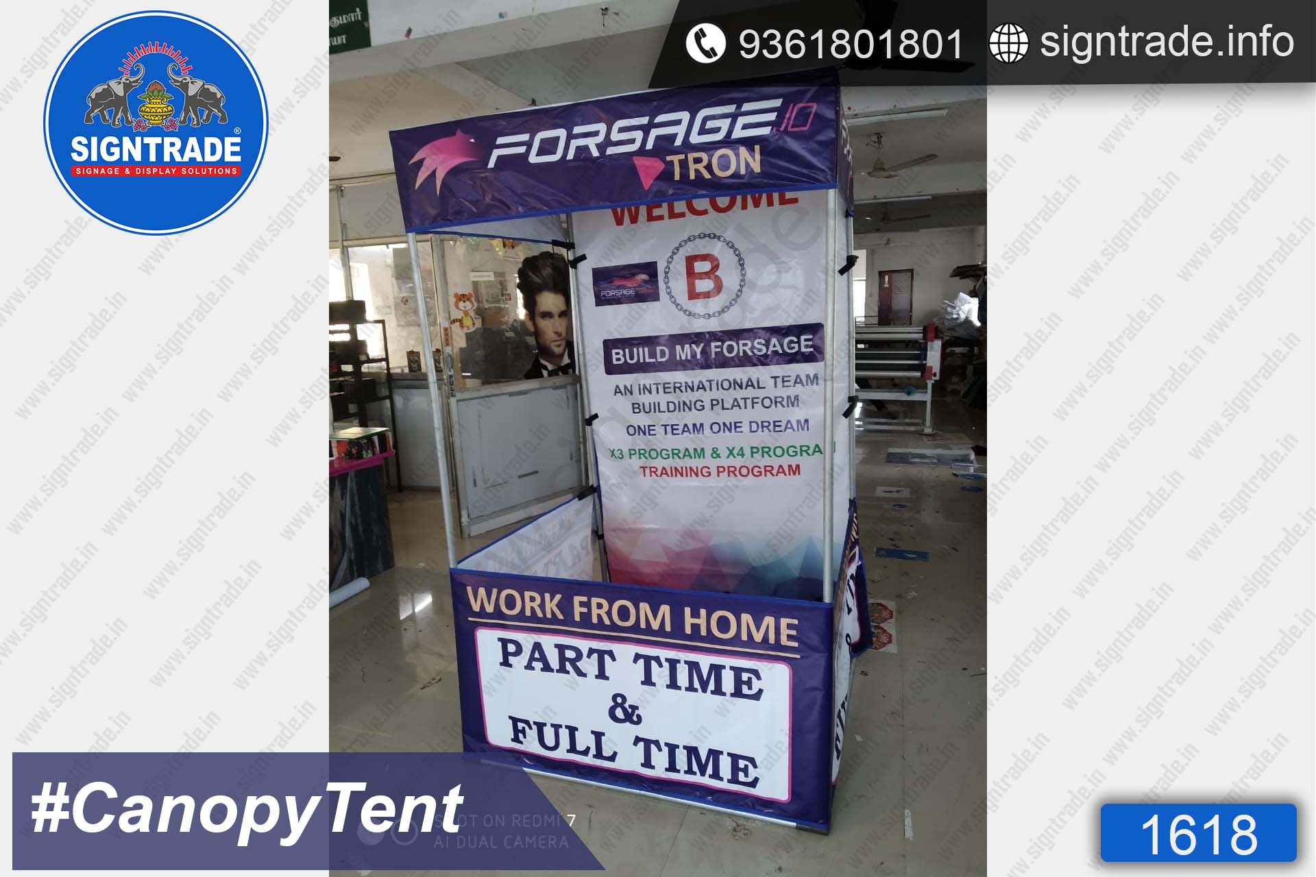 FORSAGE TRON - Flat Roof Tent - SIGNTRADE - Canopy Tent Manufactures in Chennai