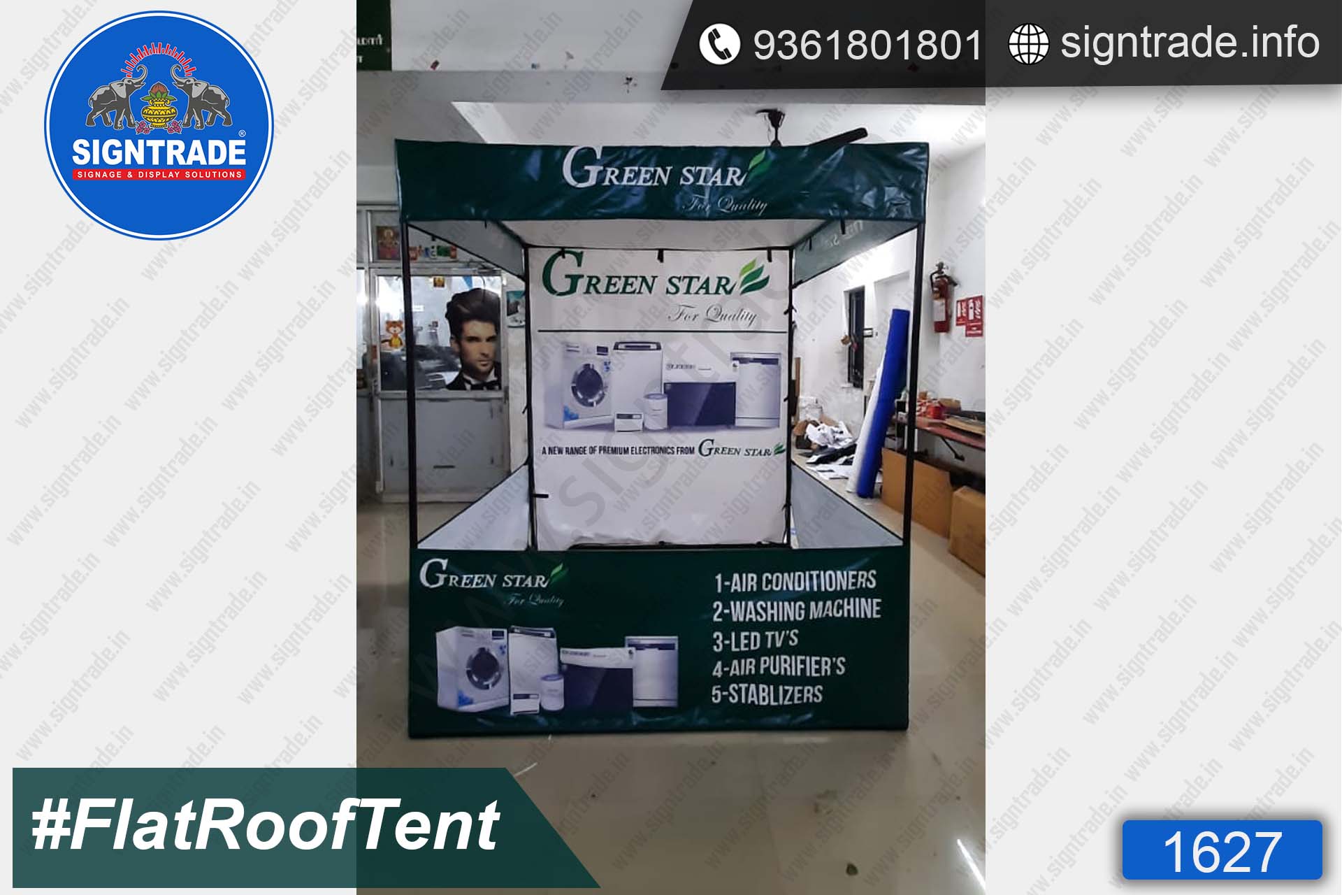 Green Star - Canopy Tent - SIGNTRADE - Promotional Canopy Tent Manufacturers in Chennai