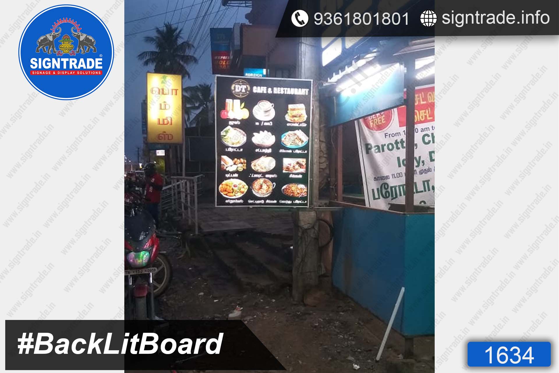 DT Cafe and Restaurant, Chennai - SIGNTRADE - Backlit Board Manufacturers in Chennai