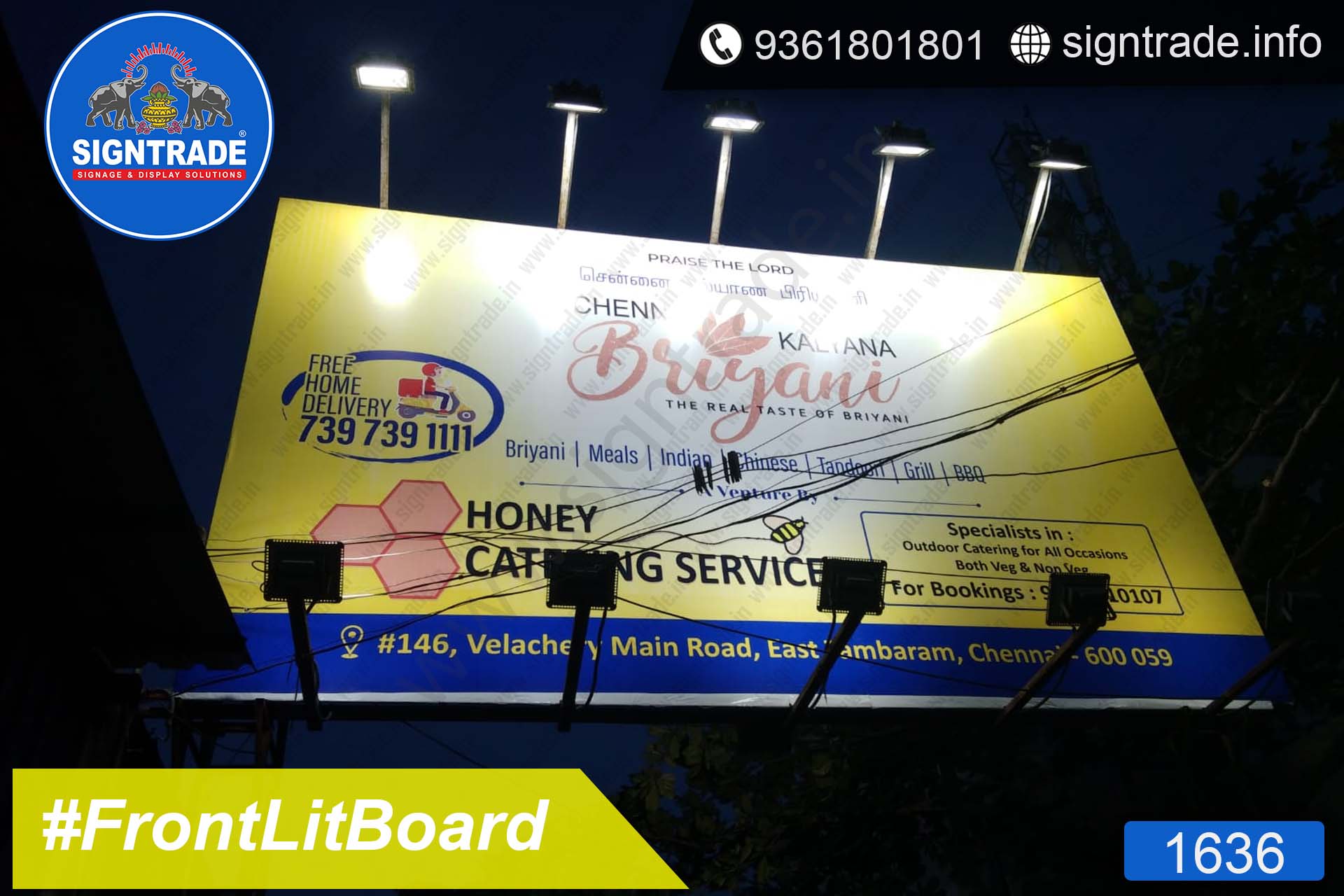 Chennai Kalyana Biriyani, Chennai - SIGNTRADE - Frontlit Board Manufacturers in Chennai