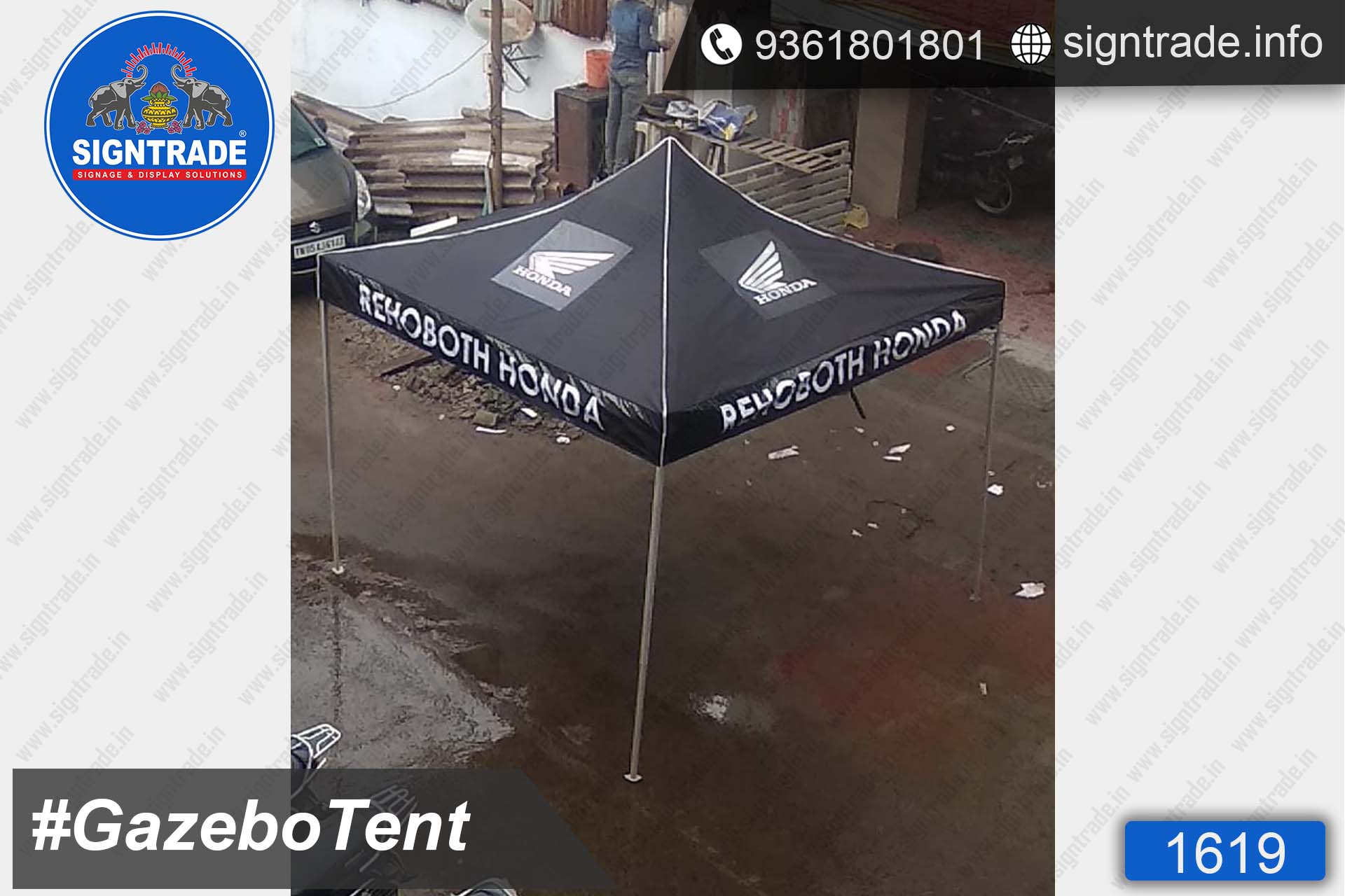 Rehoboth Honda - Gazebo Tent - SIGNTRADE - Promotional Gazebo Tent Manufacturers in Chennai