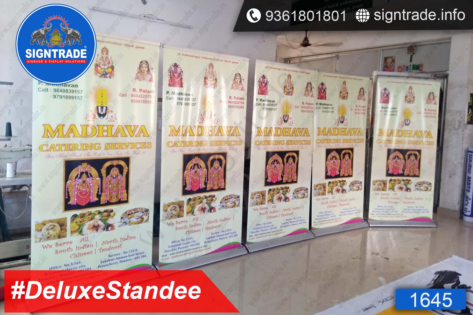 Madhava Catering Services - Rollup Banner Stand - SIGNTRADE - Deluxe Rollup Banner Stand Manufactures in Chennai