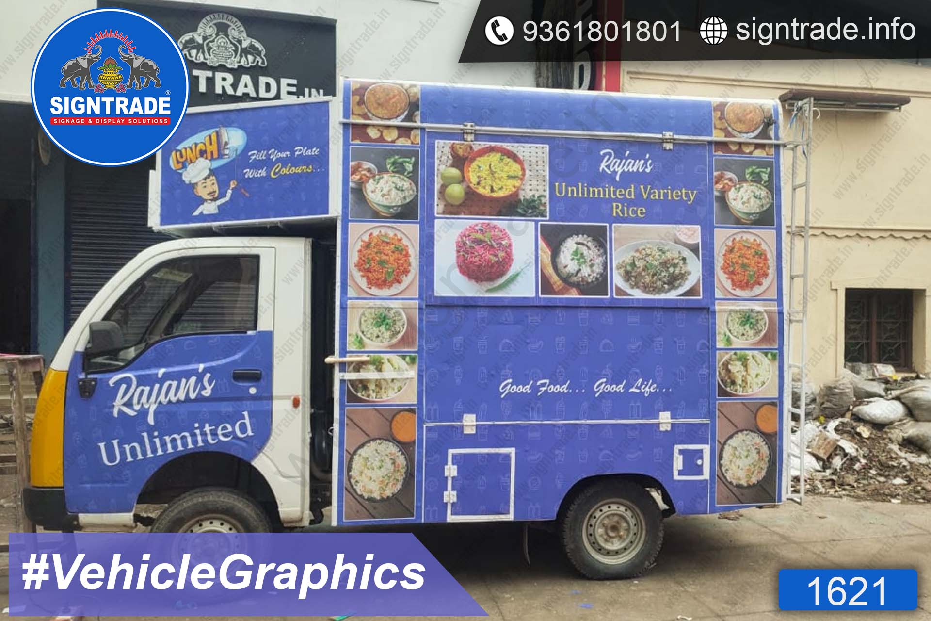 Rajan's Unlimited Variety Rice - Van Graphics - SIGNTRADE - Vinyl Printing, Van Graphics in Service in Chennai