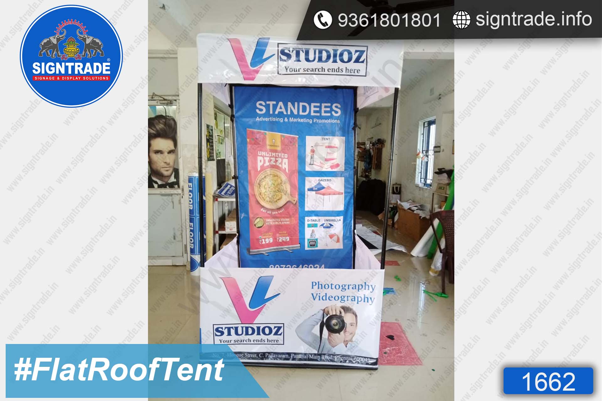 V Studioz - Canopy Tent - SIGNTRADE - Promotional Canopy Tent Manufacturers in Chennai