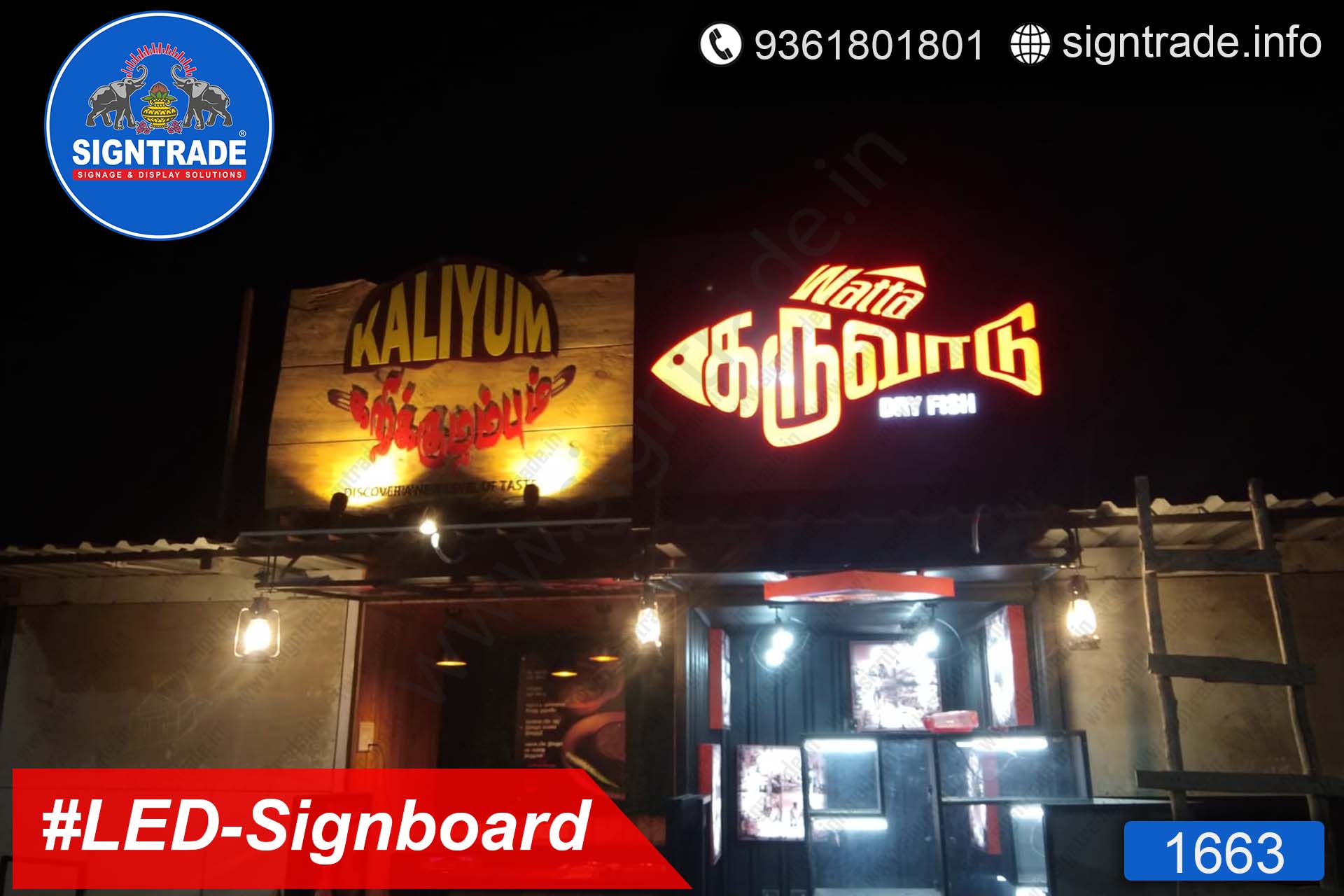 Restaurant LED Sign Board, Chennai