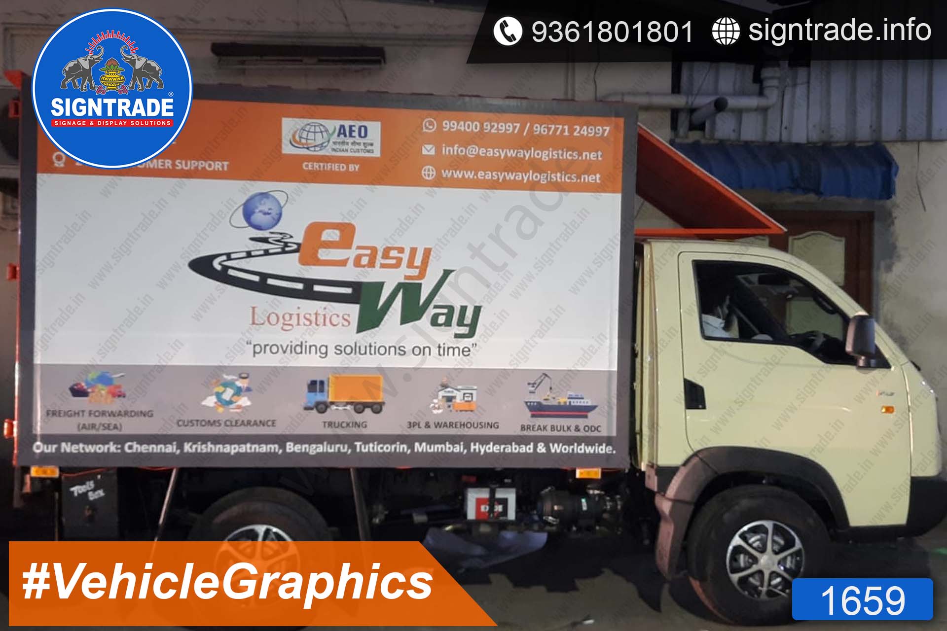 EasyWay Logistics, Chennai - SIGNTRADE - Vinyl Printing, Van Graphics Service in Chennai