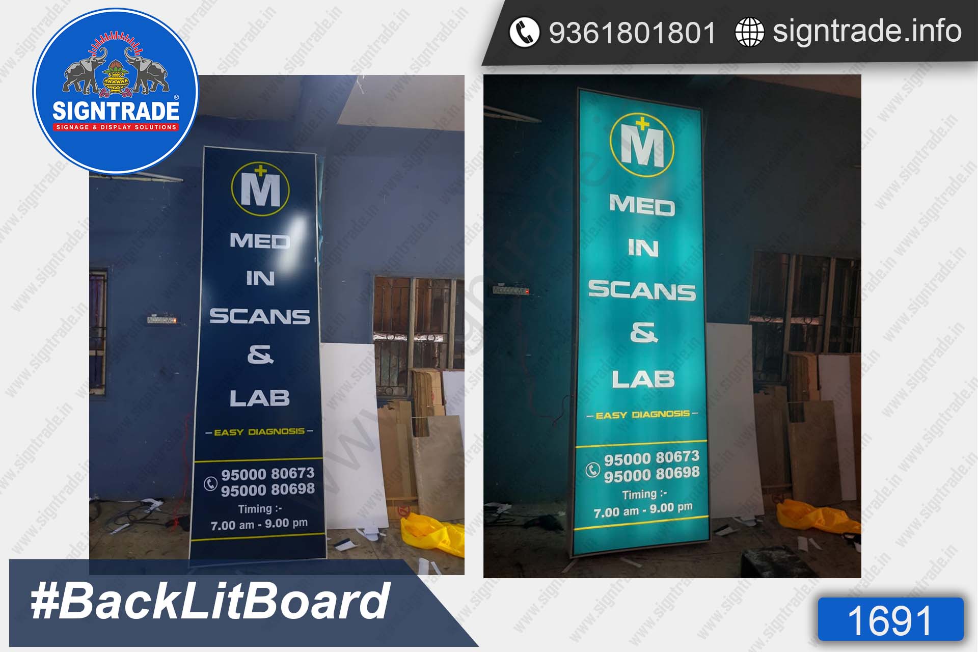 MED in Scans & Lab, Chennai - SIGNTRADE - Backlit Board Manufacturers in Chennai