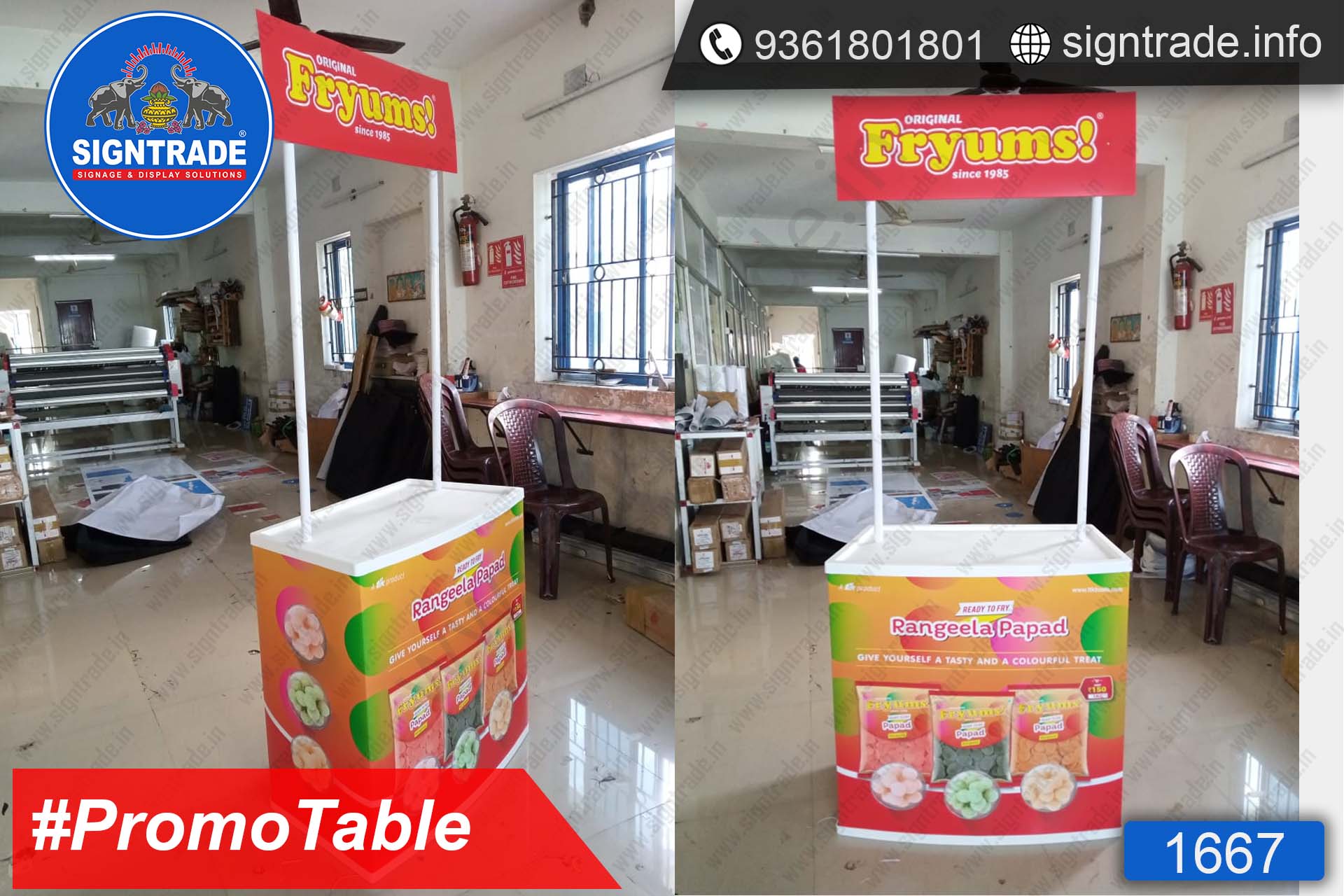 Fryums Original Rangeela Papad - SIGNTRADE - Promotional Table Manufactures in Chennai