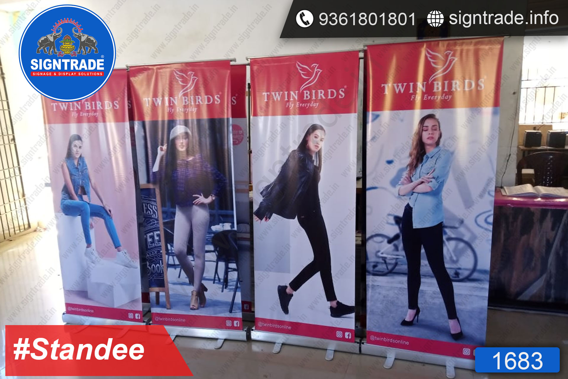 Twin Birds, Chennai - Banner Stand - SIGNTRADE - Rollup Banner Stand Manufactures in Chennai