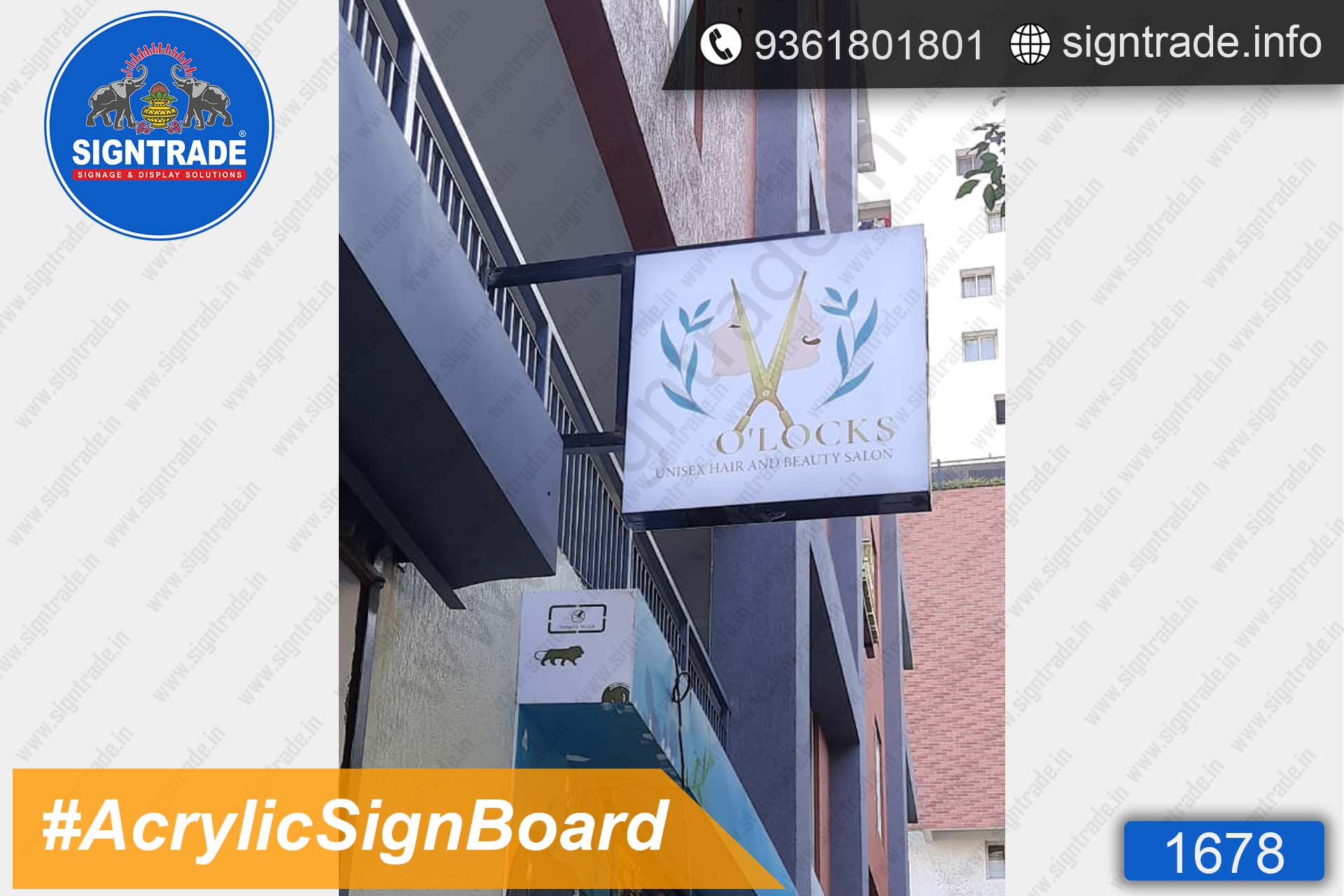 O Locks Unisex Salon and Spa, Chennai - SIGNTRADE - Acrylic LED Sign Board Manufacturers in Chennai