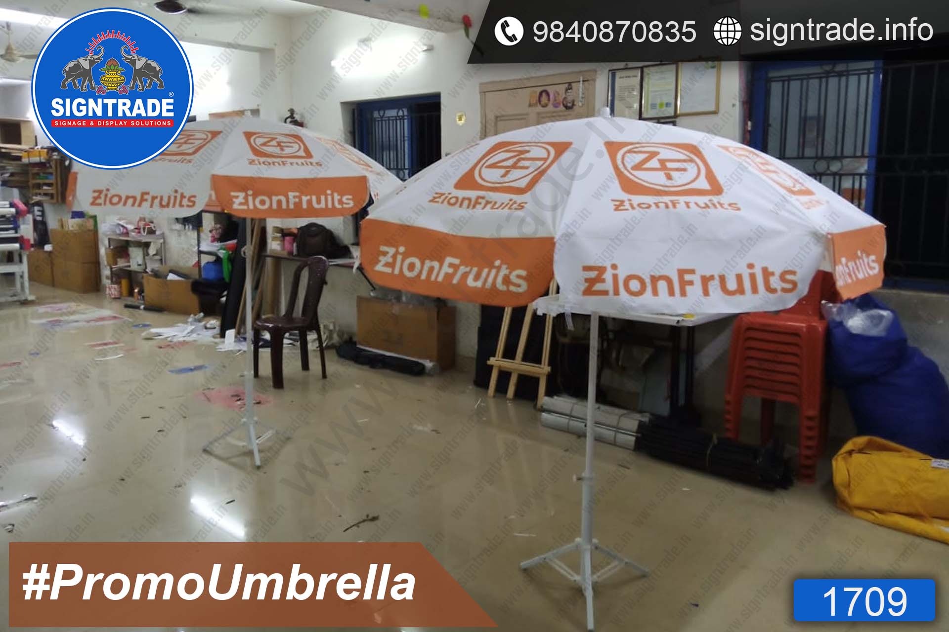 Zion Fruits, Chennai - SIGNTRADE - Promotional Umbrella Manufactures in Chennai