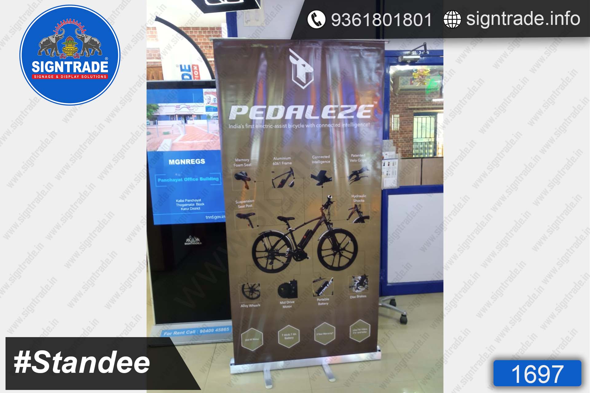 PEDALEZE, Chennai - Banner Stand - SIGNTRADE - Rollup Banner Stand Manufactures in Chennai