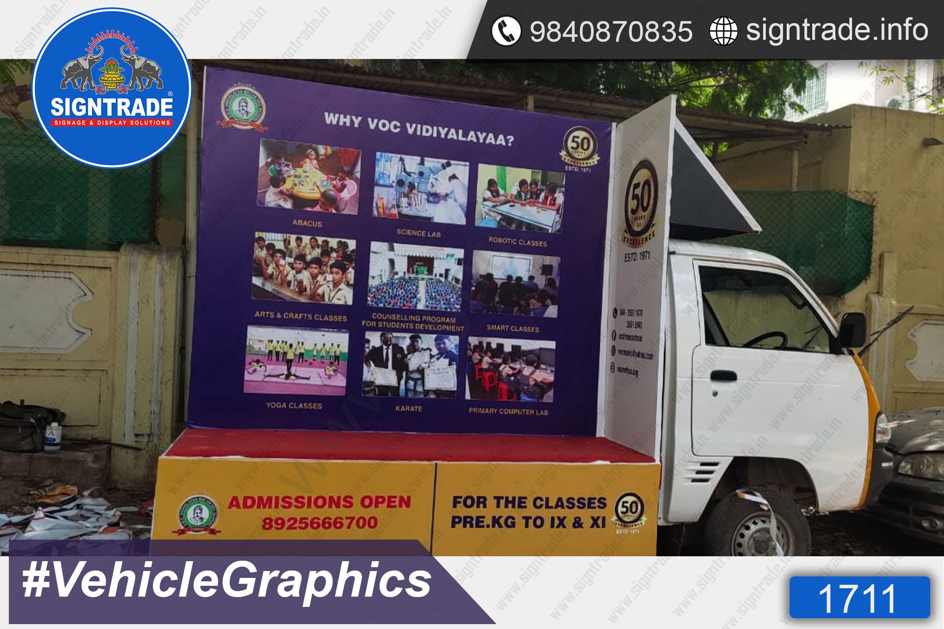 Voc Vidiyalayaa School, Chennai - SIGNTRADE - Vinyl Printing, Vehicle Graphics Service in Chennai