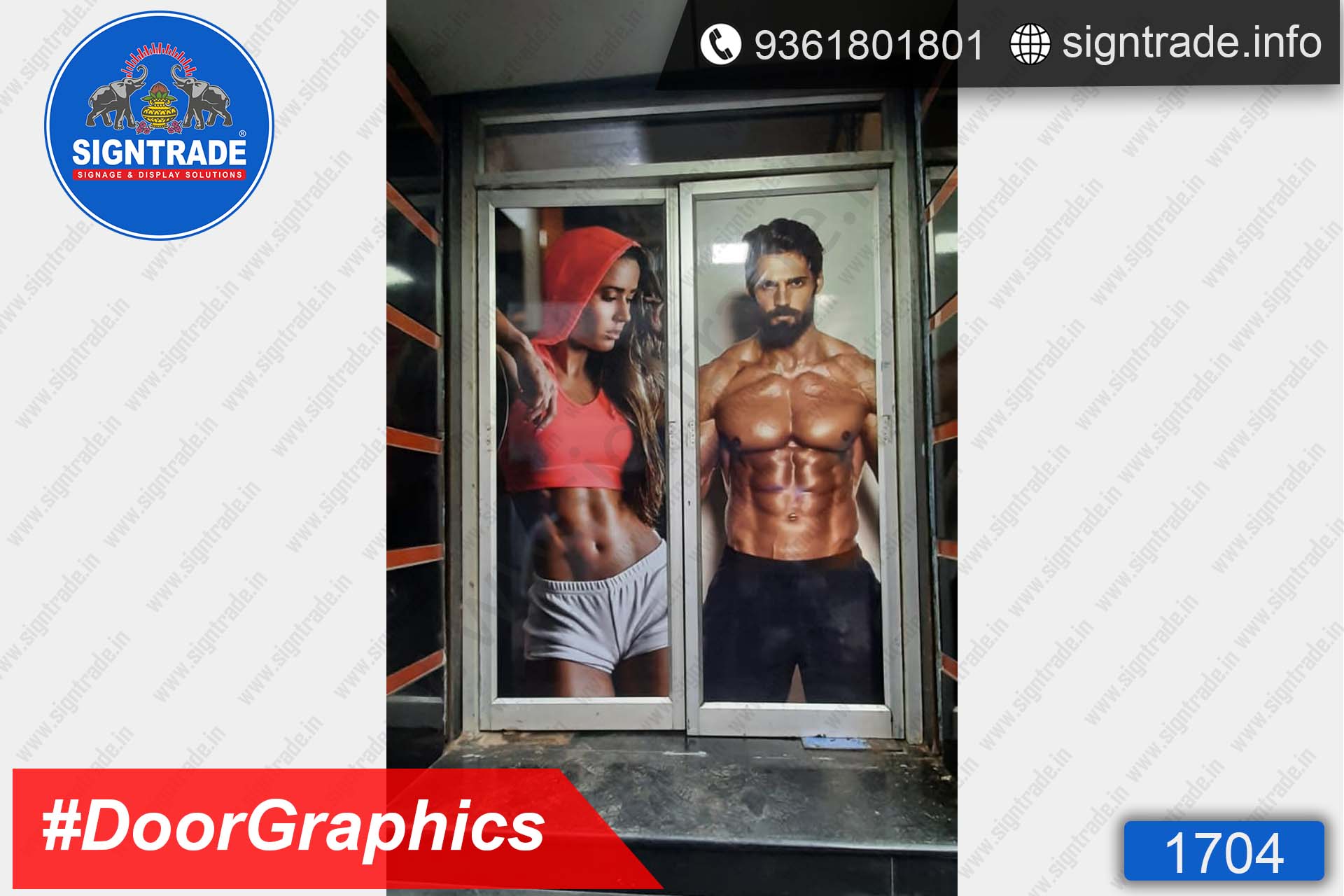 Body Focus Gym, Chennai - SIGNTRADE - Door Graphics, Vinyl Printing, Digital Printing Service in Chennai