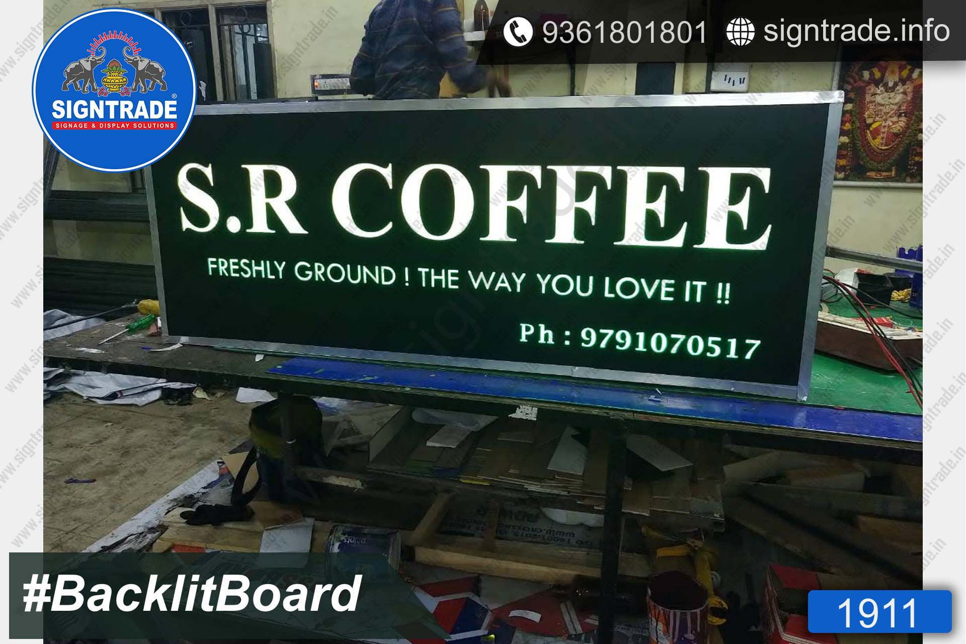 SRCoffee Backlit Board