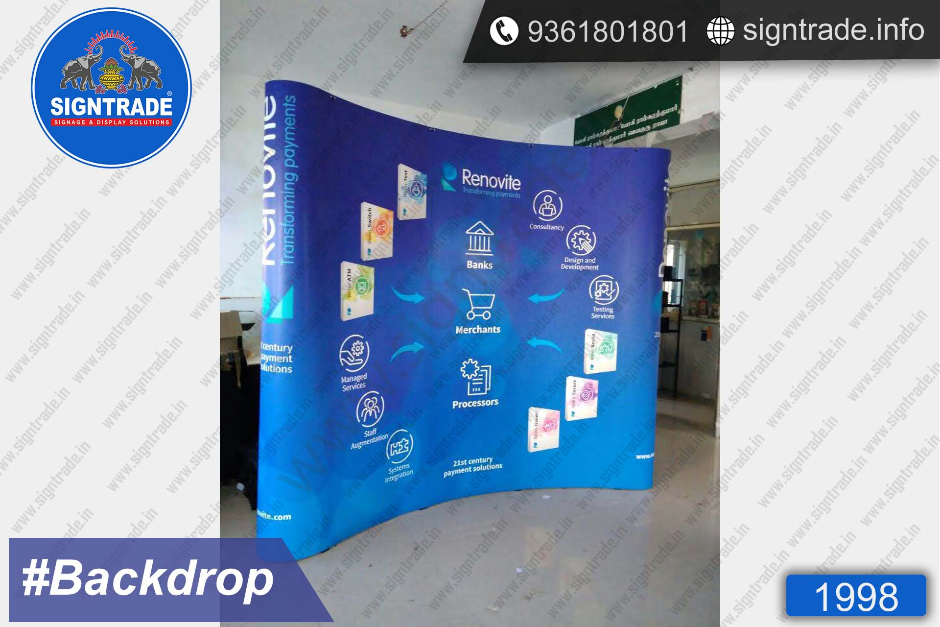 Renovite Backdrop Display