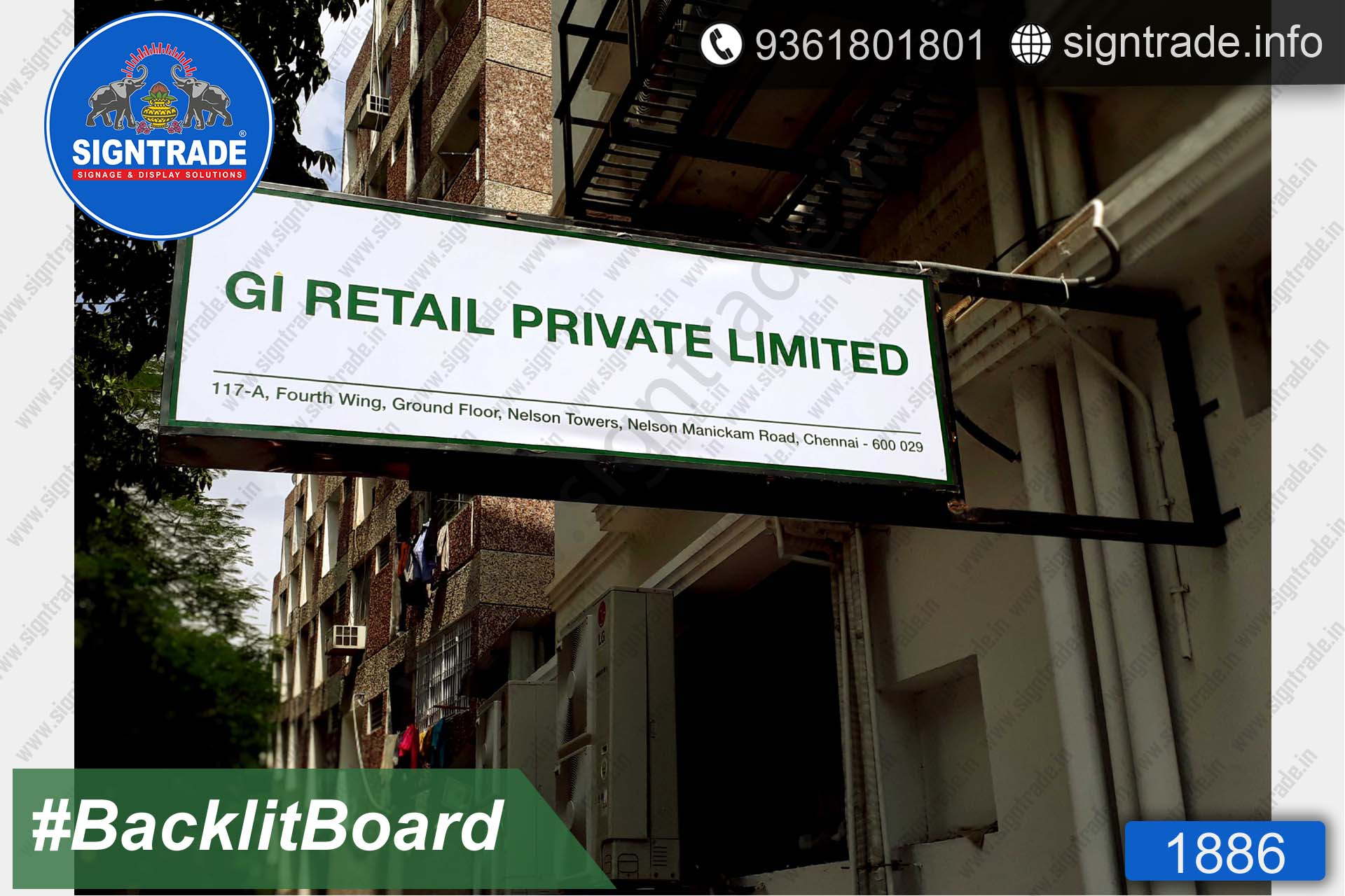 gi retail pvt ltd backlit flex board