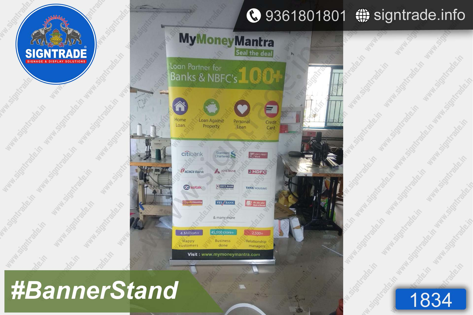 mymoneymantra banner stand