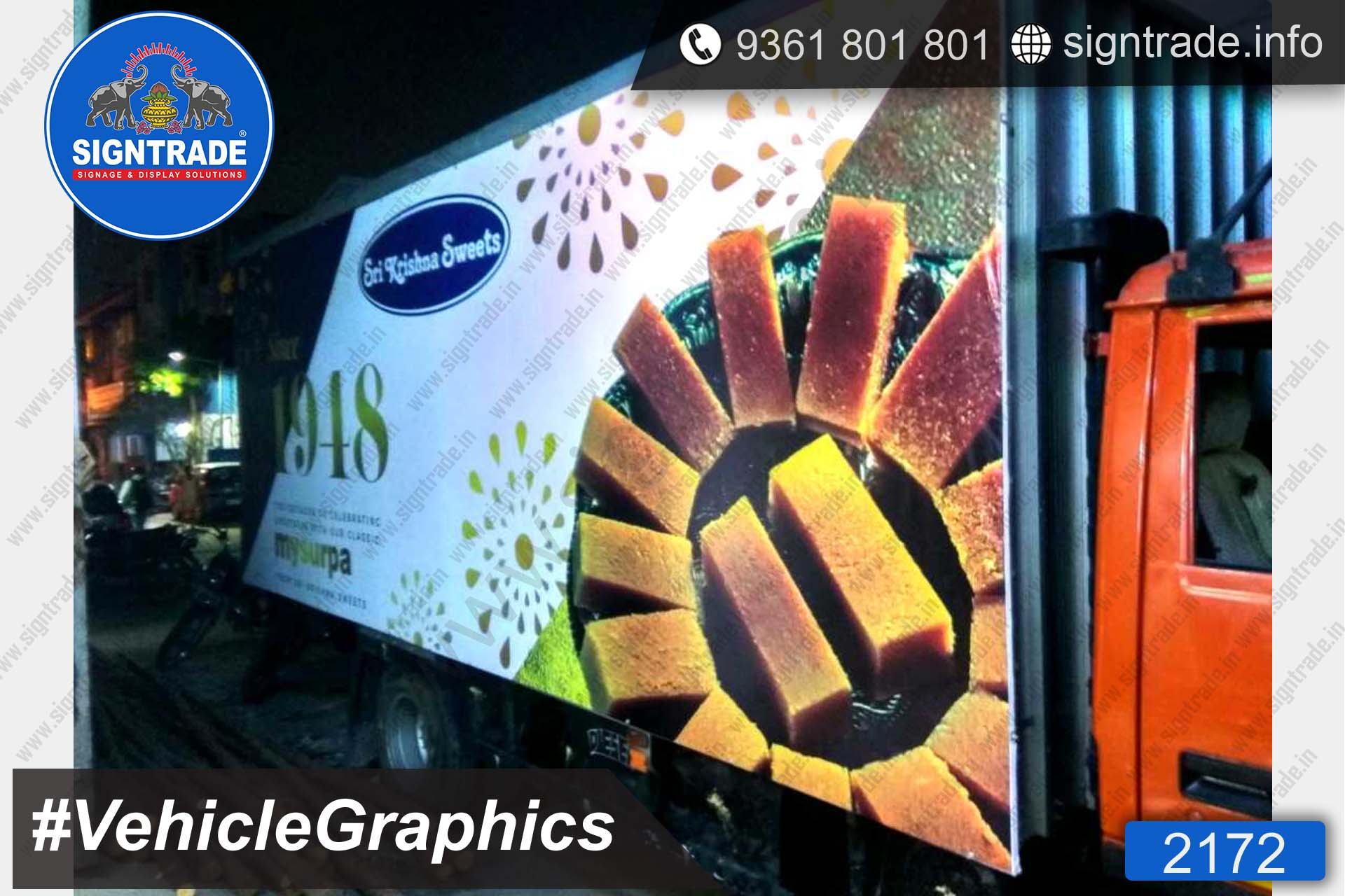 Sri Krishna Sweets Vehicle Graphics