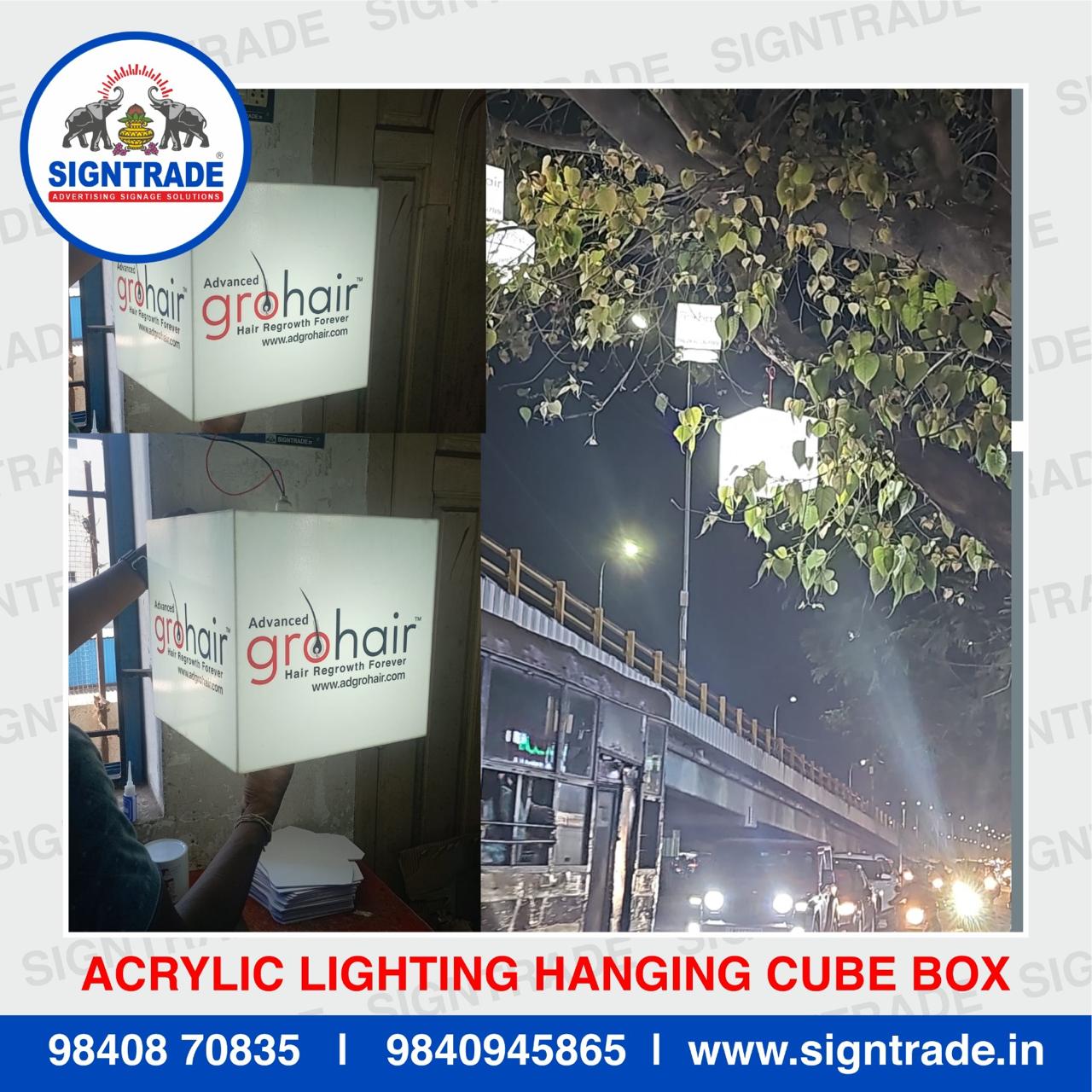 Acrylic Lighting Cube Box in Chennai