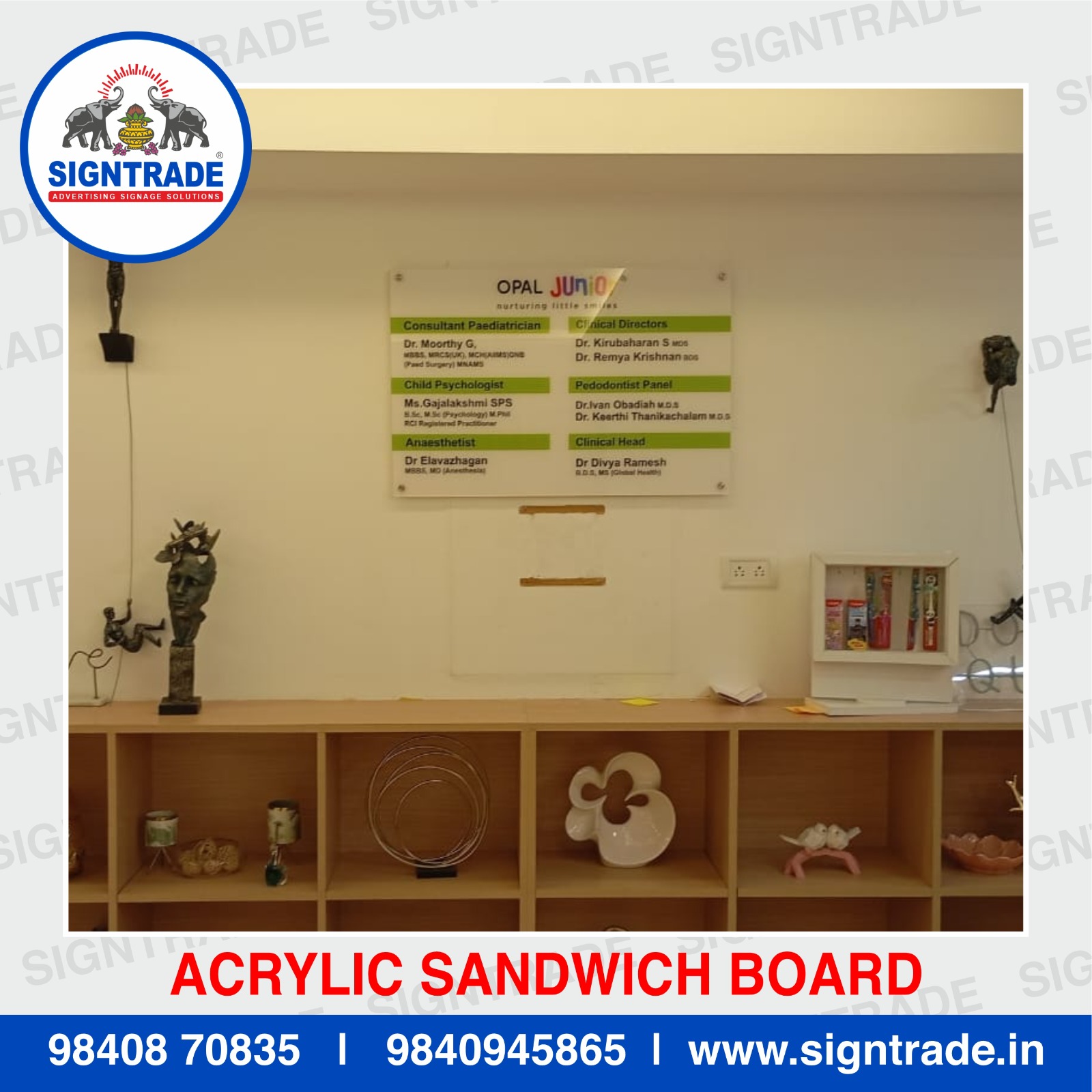 Acrylic Sandwich Boards in Chennai